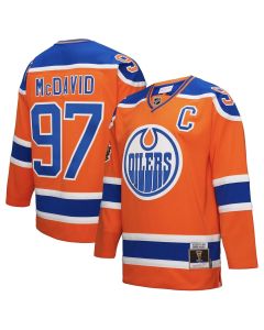 Youth Edmonton Oilers #97 Connor McDavid Orange Power Play Jersey