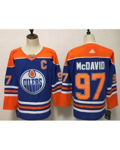 Youth Edmonton Oilers #97 Connor McDavid Royal Stitched Jersey