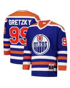 Youth Edmonton Oilers #99 Wayne Gretzky Royal 1979-80 Power Play Jersey