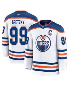 Youth Edmonton Oilers #99 Wayne Gretzky White Away Jersey