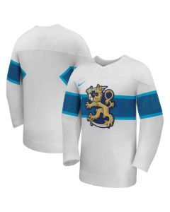 Youth Finland Hockey White 2026 Away Replica Jersey
