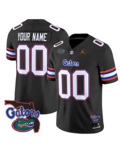 Youth Florida Gators Black 2024 Florida Patch Vapor F.U.S.E. Limited Custom Jersey