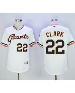 Youth Giants #22 Will Clark White Flexbase Authentic Collection Cooperstown Stitched MLB Jersey