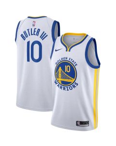 Youth Golden State Warriors #10 Jimmy Butler III Nike White Swingman Association Edition Jersey (White)