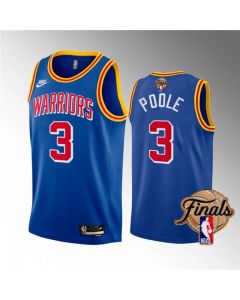 Youth Golden State Warriors #3 Jordan Poole 2022 Royal NBA Finals Stitched Jersey