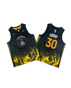Youth Golden State Warriors #30 Stephen Curry Black City EditionStitched Basketball Jersey
