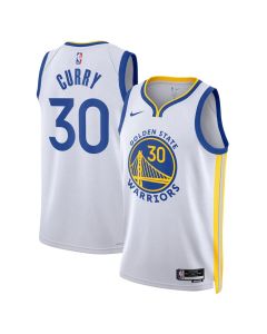 Youth Golden State Warriors #30 Stephen Curry Nike White Swingman Association Edition Jersey (White)