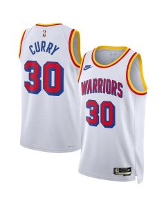 Youth Golden State Warriors #30 Stephen Curry Nike White Swingman Classic Edition Jersey (White)