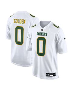 Youth Green Bay Packers #0 Matthew Golden Tundra White Fashion Game Jersey