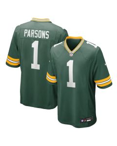 Youth Green Bay Packers #1 Micah Parsons Green Game Player Jersey (Green)