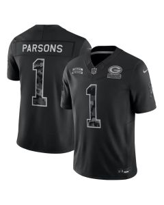 Youth Green Bay Packers #1 Micah Parsons Black 2026 Salute to Service Vapor F.U.S.E. Limited Jersey