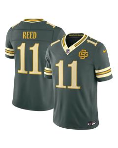Youth Green Bay Packers #11 Jayden Reed Green 2026 Rivalries Collection Vapor F.U.S.E. Limited Jersey (Green)