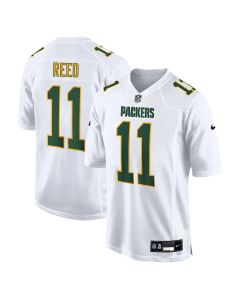 Youth Green Bay Packers #11 Jayden Reed Tundra White Fashion Game Jersey (Green White)