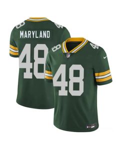 Youth Green Bay Packers #48 RJ Maryland Green 2026 Draft Vapor Untouchable Limited Jersey (Green)