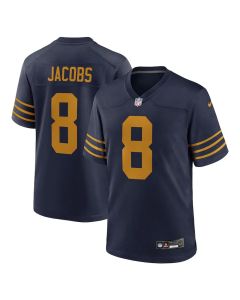 Youth Green Bay Packers #8 Josh Jacobs Navy The 1923 Classic Game Jersey (Green Navy)
