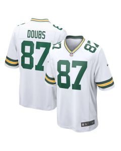 Youth Green Bay Packers #87 Romeo Doubs White Game Player Jersey (Green White)