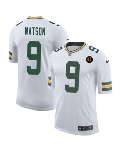 Youth Green Bay Packers #9 Christian Watson White 2025 New With John Madden Patch Vapor Untouchable Limited Jersey (Green White)