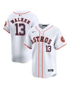 Youth Houston Astros #13 Christian Walker White 2025 Home Limited Stitched Baseball Jersey (White)