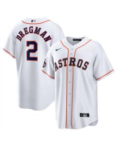 Youth Houston Astros #2 Alex Bregman White 2022 World Series Champions Home Stitched BaseballJersey