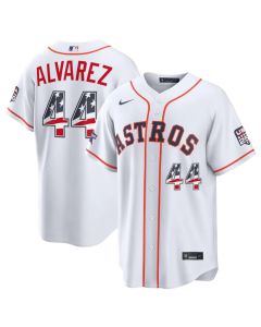 Youth Houston Astros #44 Yordan Alvarez Nike White 2026 All-Star Edition Stars & Stripes Stadium Jersey (White)