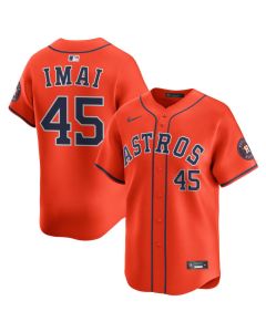 Youth Houston Astros #45 Tatsuya Imai Nike Orange Alternate Limited Jersey