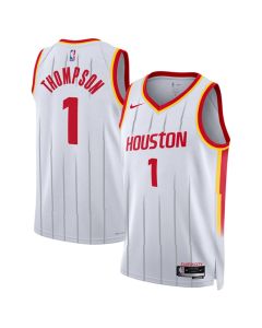Youth Houston Rockets #1 Amen Thompson White 2026/27 Association Edition Stitched Basketball Jersey