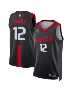 Youth Houston Rockets #12 Steven Adams Black 2026/27 Statement Edition Stitched Basketball Jersey