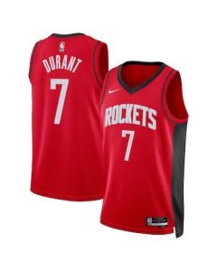 Youth Houston Rockets #7 Kevin Durant Red Statement Edition Swingman Jersey (Red)