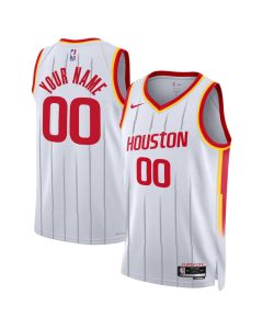 Youth Houston Rockets White 2026/27 Association Edition Stitched Basketball Custom Jersey