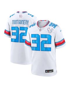 Youth Houston Texans #32 David Montgomery White 2026 Rivalries Collection Game Jersey (White)