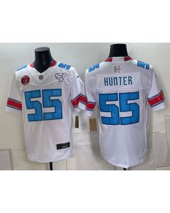 Youth Houston Texans #55 Danielle Hunter White With Patch 2026 Rivalries Collection Vapor F.U.S.E. Limited Jersey