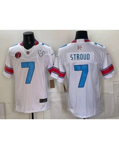 Youth Houston Texans #7 C.J. Stroud White With Patch 2026 Rivalries Collection Vapor F.U.S.E. Limited Jersey (2026)
