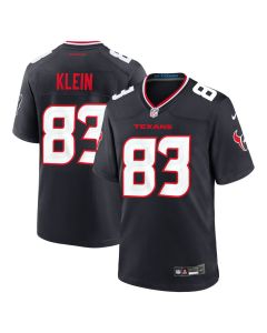 Youth Houston Texans #83 Marlin Klein Black 2026 NFL Draft Game Jersey