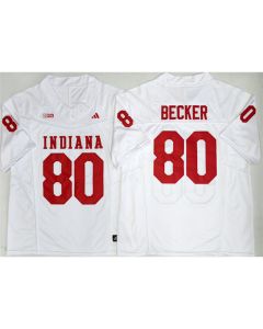 Youth Indiana Hoosiers #80 Charlie Becker White 2026 Vapor F.U.S.E. Limited Jersey