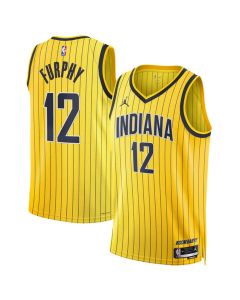 Youth Indiana Pacers #12 Johnny Furphy Yellow 2026/27 Statement Edition Stitched Basketball Jersey