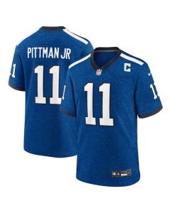 Youth Indianapolis Colts #11 Michael Pittman Jr. Heather Royal Alternate 2 Indiana Nights Game Jersey (Royal)