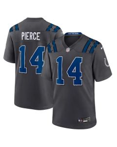 Youth Indianapolis Colts #14 Alec Pierce Charcoal 2026 Rivalries Collection Game Jersey