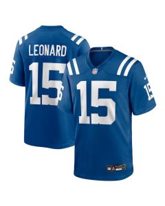 Youth Indianapolis Colts #15 Riley Leonard Royal Team Game Jersey