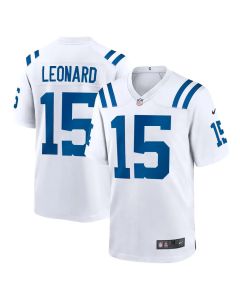 Youth Indianapolis Colts #15 Riley Leonard White Team Game Jersey (White)