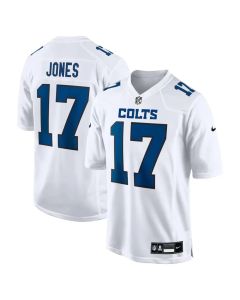 Youth Indianapolis Colts #17 Daniel Jones Tundra White Fashion Game Jersey (White)