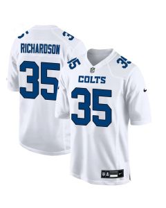 Youth Indianapolis Colts #35 Johnathan Edwards Tundra White Fashion Game Jersey (White)