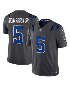 Youth Indianapolis Colts #5 Anthony Richardson Sr. Charcoal 2026 Rivalries Collection Vapor F.U.S.E. Limited Jersey