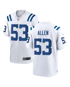 Youth Indianapolis Colts #53 CJ Allen White 2026 NFL Draft Game Jersey (White)