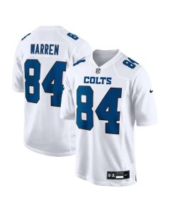 Youth Indianapolis Colts #84 Tyler Warren Tundra White Fashion Game Jersey
