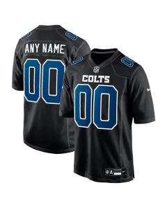 Youth Indianapolis Colts Custom Carbon Black Fashion Game Jersey (Black)