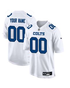 Youth Indianapolis Colts Custom Tundra White Fashion Game Jersey (White)