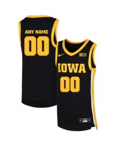 Youth Iowa Hawkeyes Custom Black Basketball Stitched Jersey