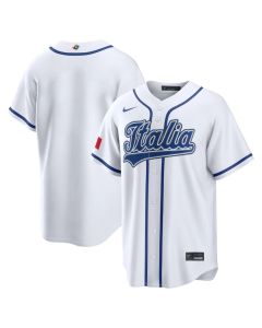 Youth Italy Baseball Nike White 2026 World Baseball Classic Home Stadium Jersey