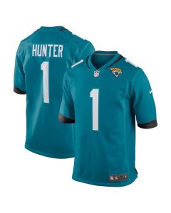 Youth Jacksonville Jaguars #1 Travis Hunter Teal 2025 NFL Draft First Round Pick Game Jersey (Teal)