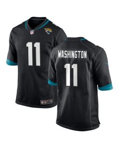 Youth Jacksonville Jaguars #11 Parker Washington Black Team Game Jersey (Black)
